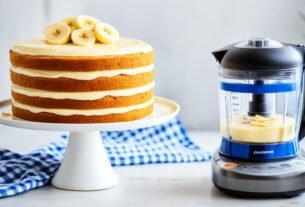 Bolo de Banana no liquidificador
