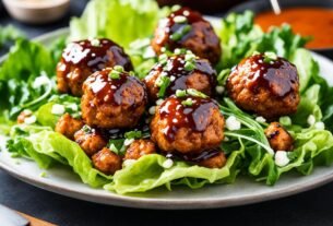 Almôndegas de tofu com molho barbecue vegano