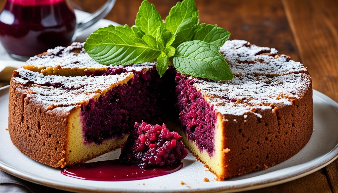 Bolo de beterraba integral