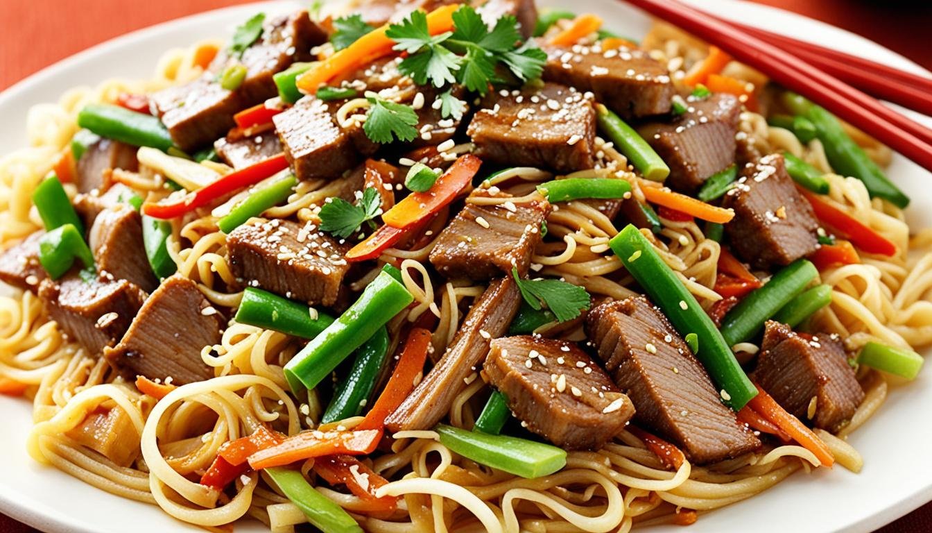 Chow Mein de Vitela Delicioso