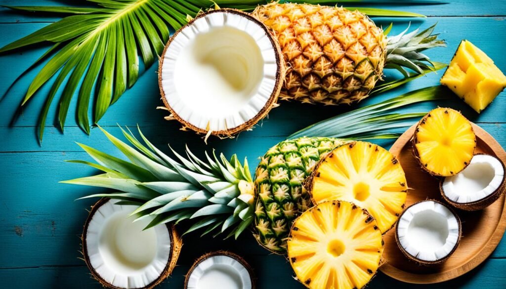 Benefícios e versatilidade do abacaxi e coco