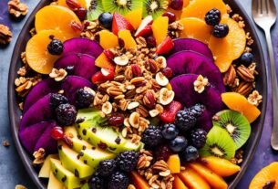 Frutas Assadas Farofa Doce Iogurte