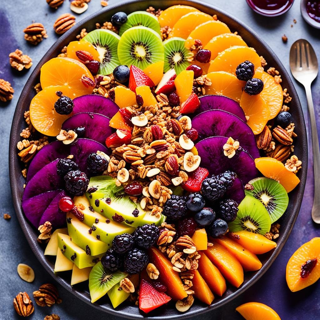 Frutas Assadas Farofa Doce Iogurte