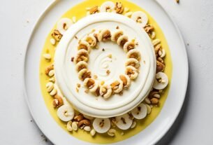 Mousse de Limão com Castanha-de-Caju crocante