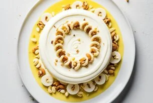 Mousse de Limão com Castanha-de-Caju crocante