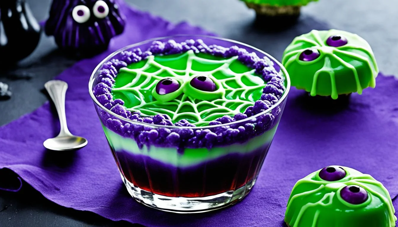 Olhos de gelatina para o Halloween