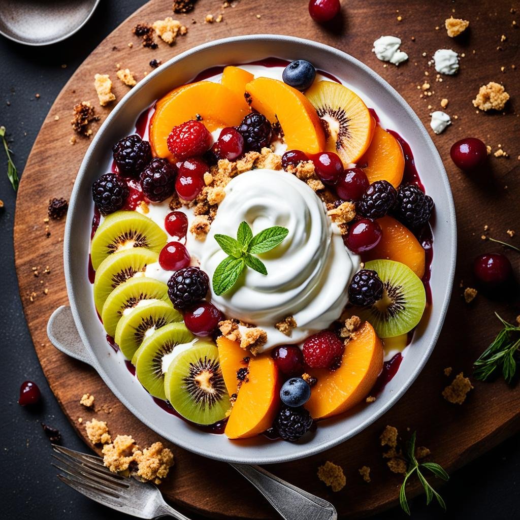 sobremesa com frutas