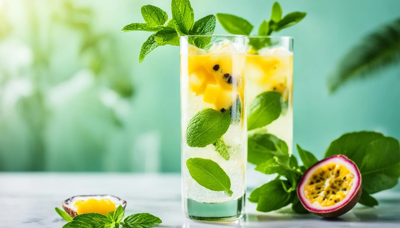 Gin Tônica maracuja e gengibre