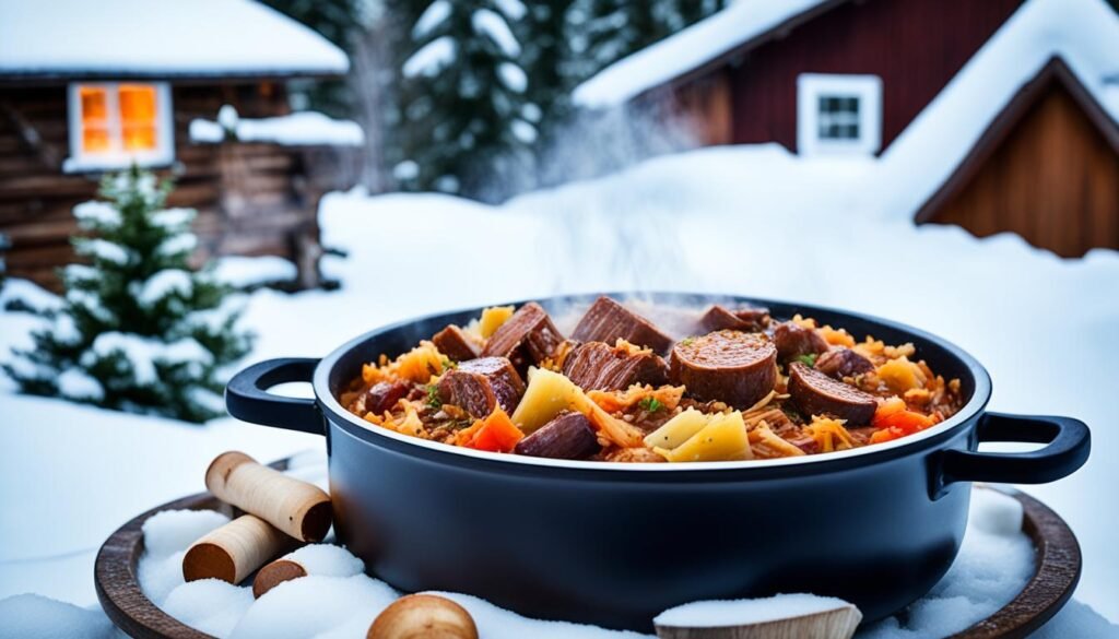 bigos no inverno