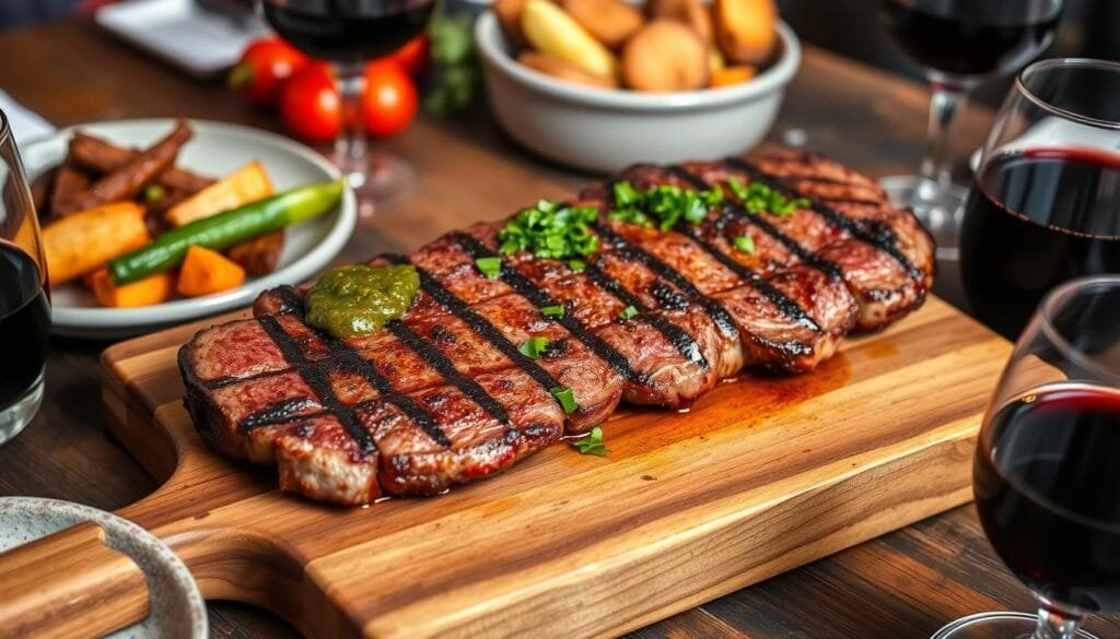 Bife de chorizo na gastronomia argentina