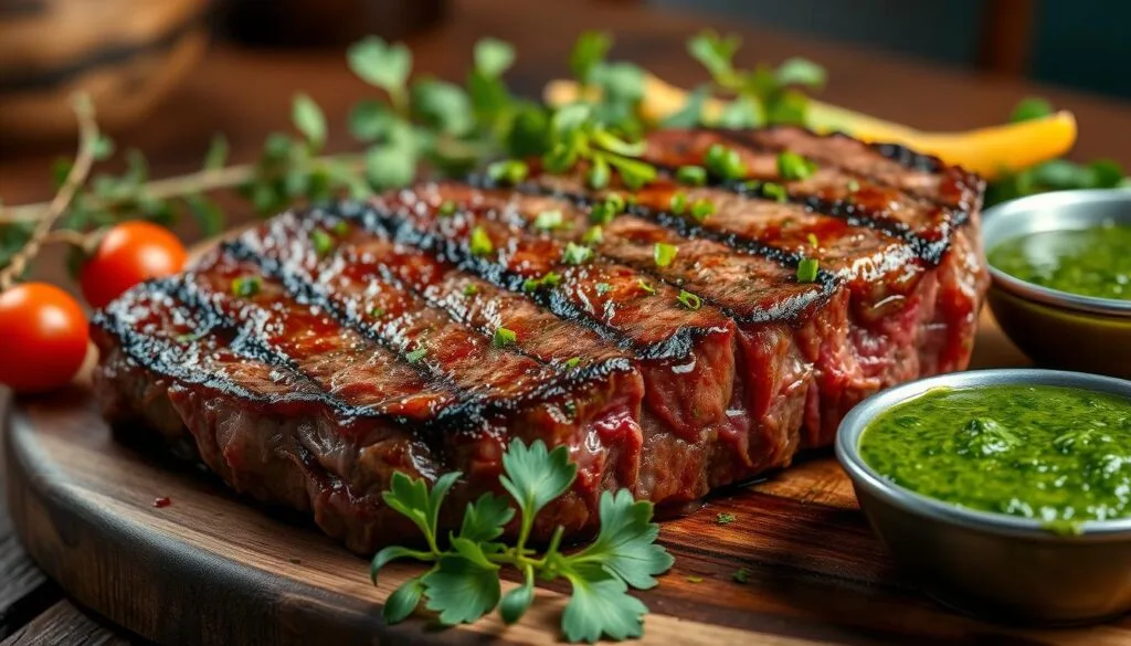 Bife de chorizo rico em nutrientes