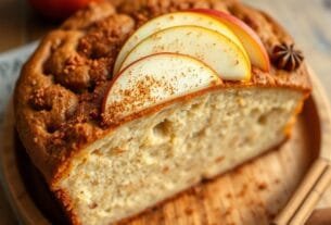 BOLO FITNESS DE MAÇÃ E CANELA