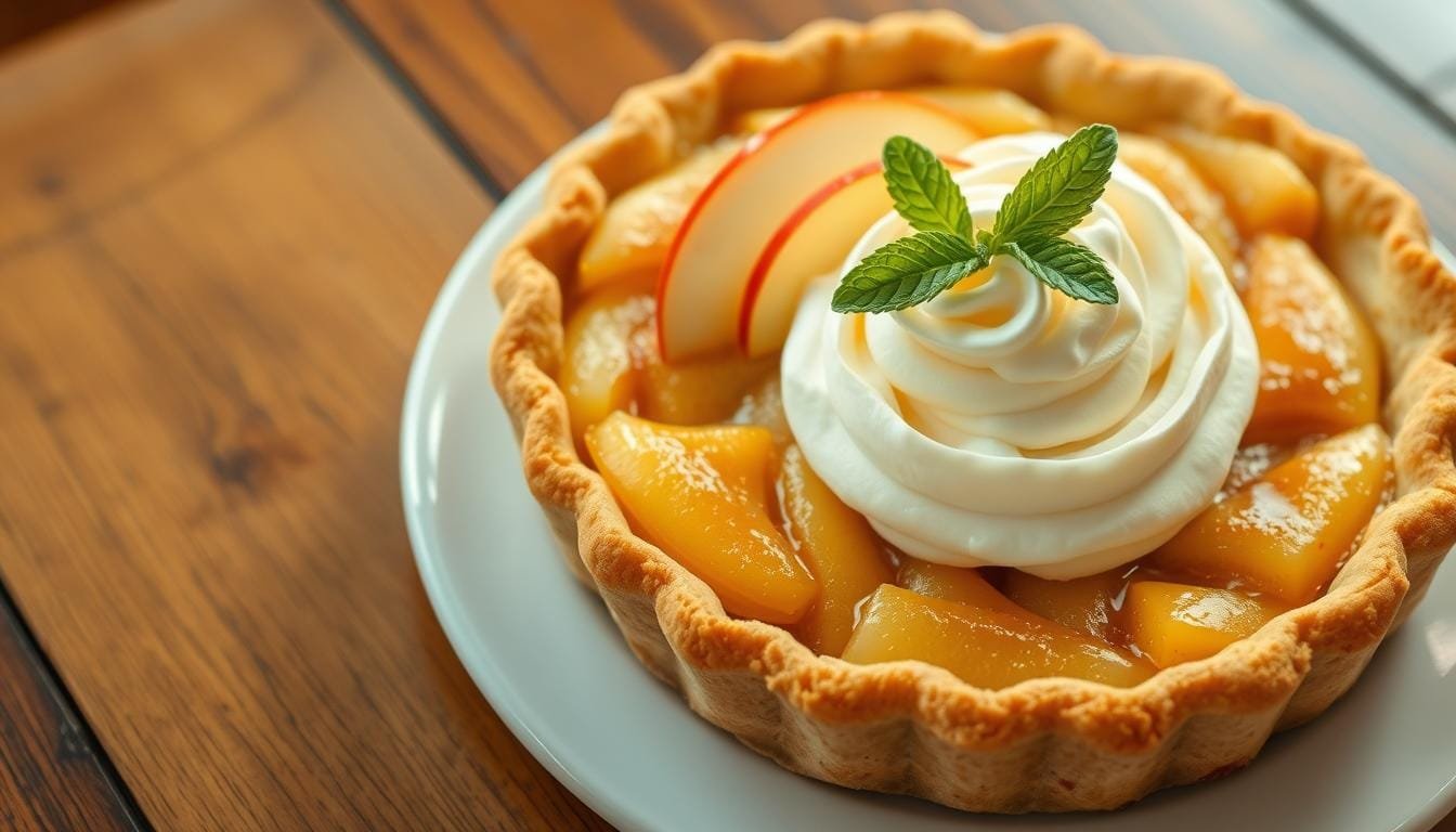 Deliciosa Torta de Maçã com Creme Chiffon