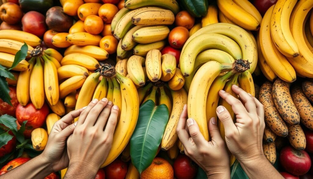 escolher bananas
