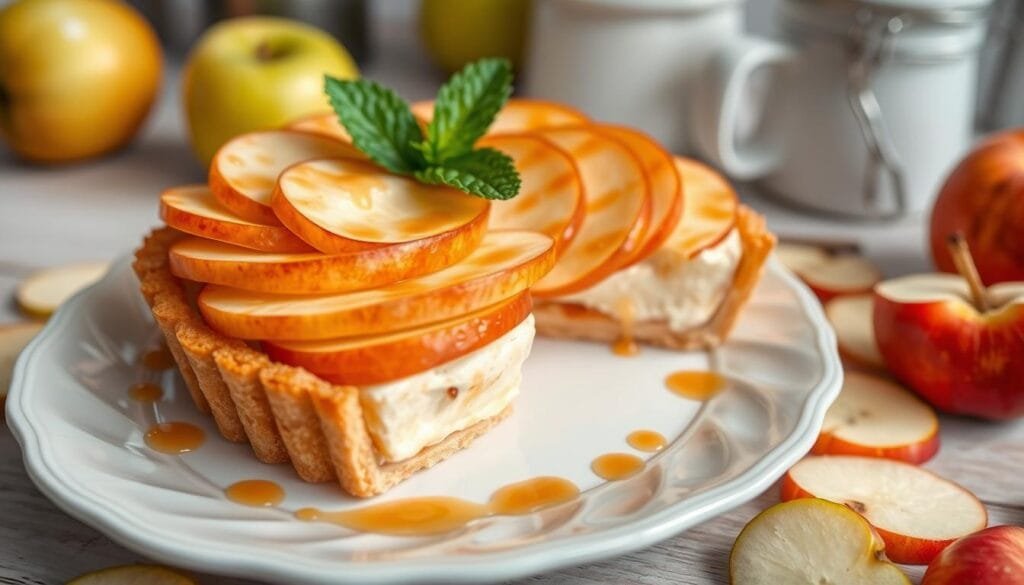 torta de maçã gelada